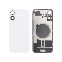 Vitre face arrière iPhone 16 Plus + NFC Magnet Qualité Origine Blanc
