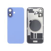 Vitre face arrière iPhone 16 + NFC Magnet Qualité Origine Bleu
