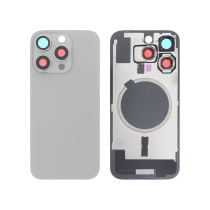 Vitre face arrière iPhone 16 Pro Max + NFC Magnet Qualité Origine Titane Naturel
