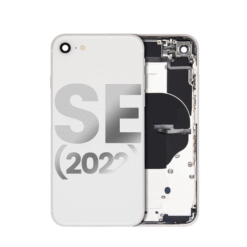Châssis avec nappes pour iPhone SE 2022 - Grade A (avec Logo) Blanc