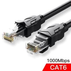 Câble Ethernet RJ45 CAT6 10M Noir VENTION