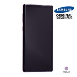 Ecran LCD + Vitre tactile + Châssis Mauve Orchidée Samsung Galaxy Note 9 SM-N960 (Officiel)