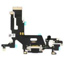 Connecteur de charge + micro avec plaque noir iPhone 11