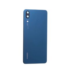Vitre arrière + vitre caméra Huawei P20 (Officiel) - Bleue