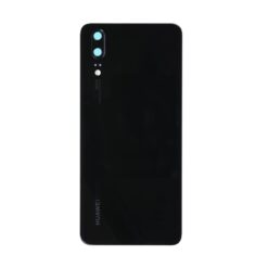 Vitre arrière + vitre caméra Huawei P20 (Officiel) - Noire