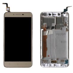 Ecran LCD + Vitre Tactile (avec châssis) Or Lenovo Vibe K5 (A6020A40) (Compatible)