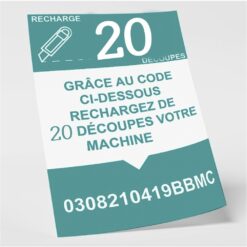 Recharge de 20 découpes pour machine Cleartek