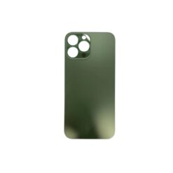 Plaque arrière en verre NEUTRE iPhone 13 pro max vert (pour machine laser)