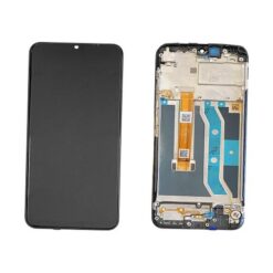 Ecran Lcd + Vitre tactile avec châssis noir Realme C21 Y (Officiel)
