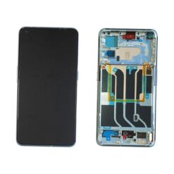 Ecran Lcd + Vitre tactile avec châssis bleu Realme GT2 Pro (Officiel)
