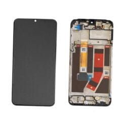 Ecran LCD + Vitre Tactile (avec châssis) Noir Oppo A77 4G/A57 4G/A57S (Reconditionné)