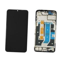 Ecran LCD + Vitre tactile + Châssis Noir Oppo A78 5G (Officiel)