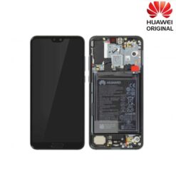 Bloc écran LCD + vitre tactile + batterie Huawei P20 Pro Noir (officiel)