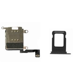 Lecteur Double Carte SIM + Tiroir SIM Noir iPhone 12 Pro Max (Compatible)