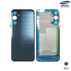 Vitre arrière + lentilles caméra Bleue nuit Samsung Galaxy M15 5G (M156) (Officiel)