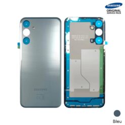 Vitre arrière + lentilles caméra Bleue Samsung Galaxy M15 5G (M156) (Officiel)