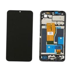 Ecran Lcd + Vitre tactile avec châssis noir Realme C33 (Officiel)
