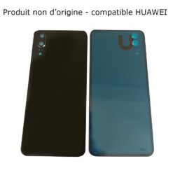 Vitre Arrière + Lentille Caméra Noire Huawei P20 (Compatible)