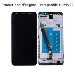 Ecran LCD + Vitre Tactile (avec châssis) Noir Huawei Mate 10 Lite (Compatible)