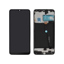 Ecran LCD + Vitre Tactile + Châssis Noir Samsung Galaxy A10 (A105FN) SIM double (INCELL) (Compatible)