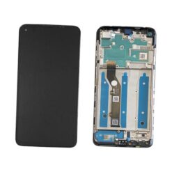 Ecran LCD + Vitre Tactile + châssis noir MOTOROLA G9 plus (officiel)