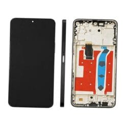 Ecran LCD + Vitre Tactile (avec châssis) Noir Huawei Honor X8 (Compatible)