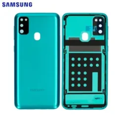 vitre arriere + vitre camera verte samsung galaxy M21 M215F (officiel)
