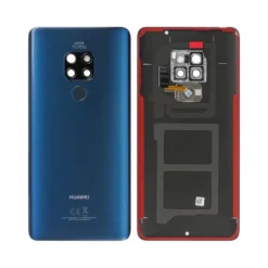 Vitre arrière + vitre caméra Huawei Mate 20 (Officiel) - Bleu