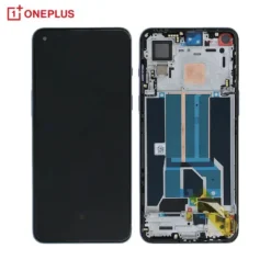 Ecran OLED + Vitre Tactile (avec châssis) Gris Sierra OnePlus Nord 2 5G (Compatible)