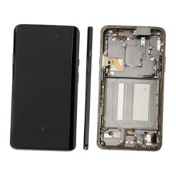 Ecran LCD + Vitre tactile + chassis gris miroir Oneplus 7 Pro (Officiel)