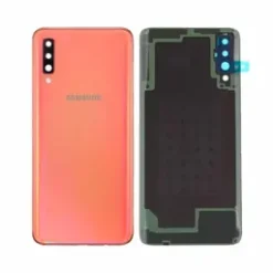 Vitre arrière + vitre caméra Corail Samsung Galaxy A70 A705F (Officiel)
