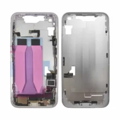 Châssis + plaque arrière NEUTRE iphone 14 mauve - avec nappes