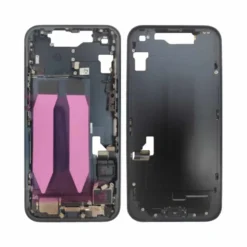 Châssis + plaque arrière NEUTRE iphone 14 noir - avec nappes