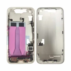 Châssis + plaque arrière NEUTRE iphone 14 blanc - avec nappes