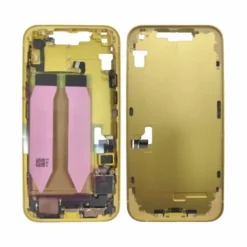 Châssis + plaque arrière NEUTRE iphone 14 plus jaune - avec nappes