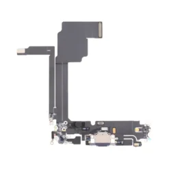 Connecteur de charge Titane Blanc iPhone 15 Pro Max