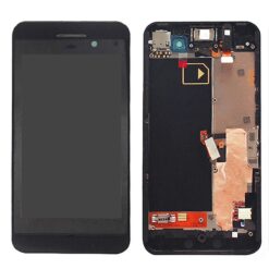 Ecran LCD + Vitre Tactile (avec châssis) Noir Blackberry Z10 3G (Compatible)