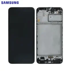vitre arriere + vitre camera noir samsung galaxy M21 M215F (officiel)