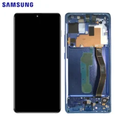 Ecran OLED + Vitre tactile Samsung Galaxy S10 Lite SM-G770F (officiel) bleu