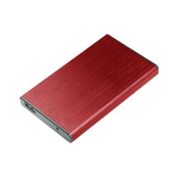 Boitier externe disque dur 2.5 pouces (9,5mm) SATA USB 3.0 Metal Rouge