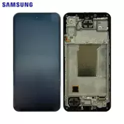 Ecran LCD + Vitre Tactile (avec châssis) Noir Samsung Galaxy M35 5G (M356) (Officiel)