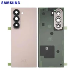 Vitre arrière + lentilles caméra Rose Samsung Galaxy Z Fold 6 F956B (Officiel)