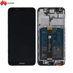 Ecran LCD + Vitre Tactile (avec châssis) Noir Huawei Y5 2018 (Compatible)