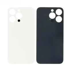Plaque arrière en verre NEUTRE iPhone 13 pro max argent (pour machine laser)