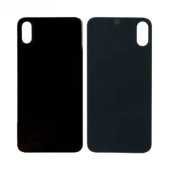 Plaque arrière en verre NEUTRE iPhone XS noir (pour machine laser)