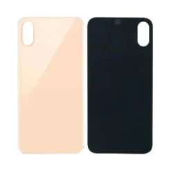 Plaque arrière en verre NEUTRE iPhone XS or (pour machine laser)