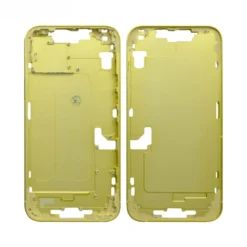 Châssis + plaque arrière NEUTRE iphone 14 plus jaune - sans nappes