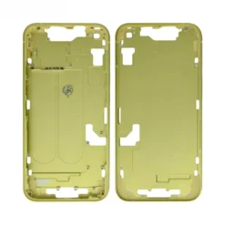 Châssis + plaque arrière NEUTRE iphone 14 jaune - sans nappes