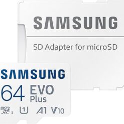 Carte mémoire Samsung Micro 64Go Evo Plus + Adaptateur