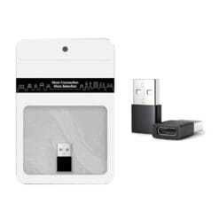 Adaptateur USB-A Mâle vers USB-C Femelle Noir
